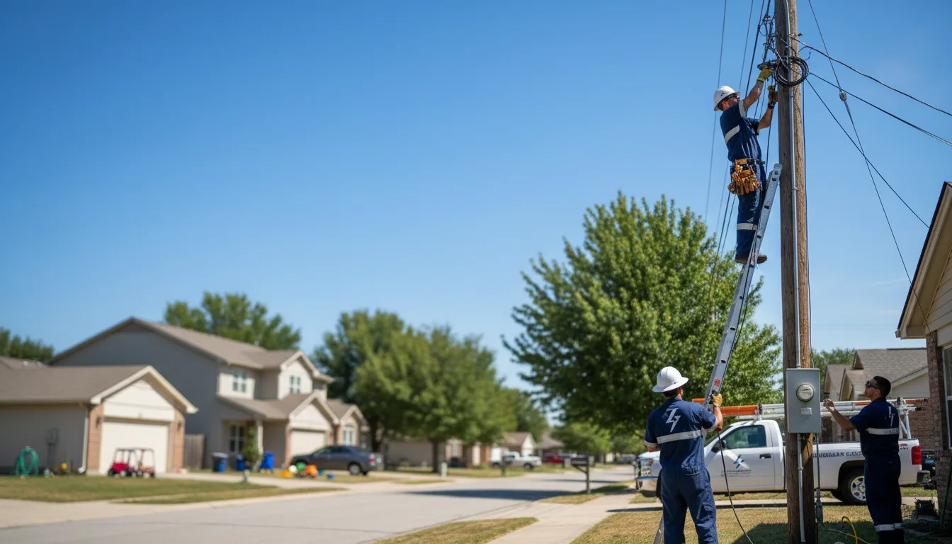 Residential electrician providing installation services in Chester, OH